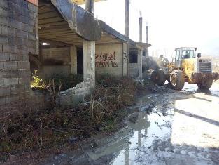 تخریب بنای غیرمجاز در زمین کشاورزی چالوس