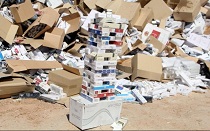 کشف 24 هزار نخ سیگار قاچاق در محلات کشف 24 هزار نخ سیگار قاچاق در محلات