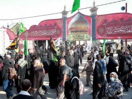 ادامه خدمات رسانی موکب داران روستای شوش باشت به زائران اربعین