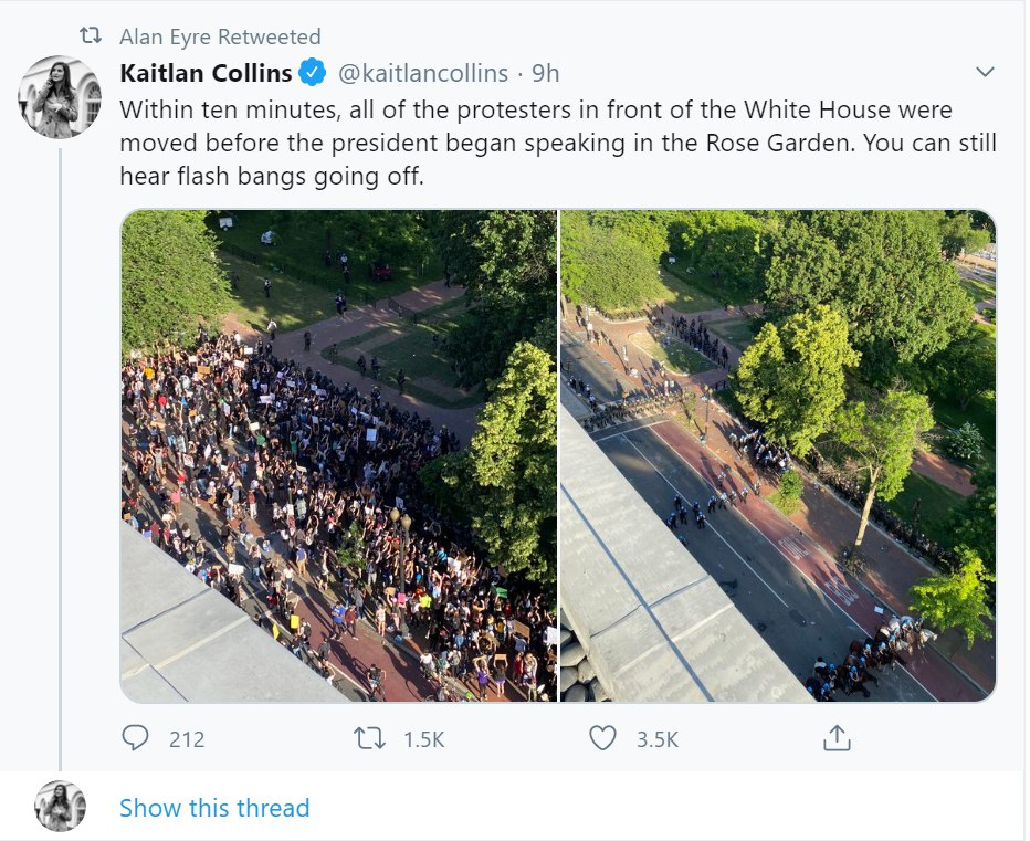 تشدید خشونت پلیس آمریکا همزمان با سخنرانی ترامپ