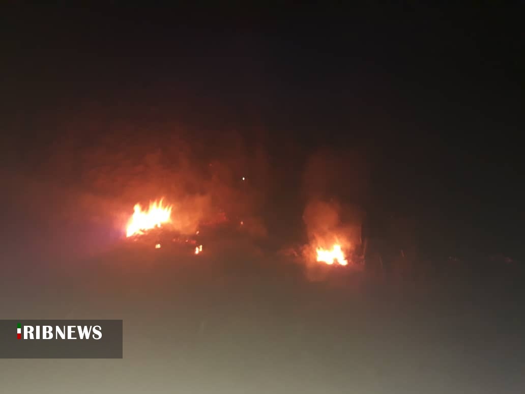 اتش سوزی درمراتع شهربابک اتش سوزی درمراتع شهربابک