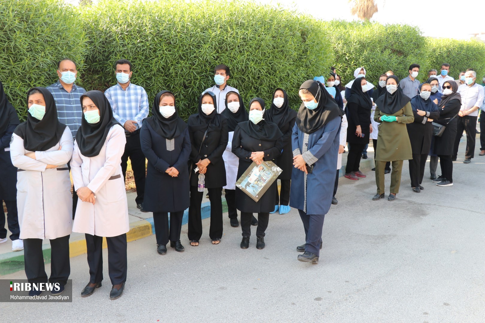 تشییع شهید مدافع سلامت محمد رضا رزمی تشییع شهید مدافع سلامت محمد رضا رزمی