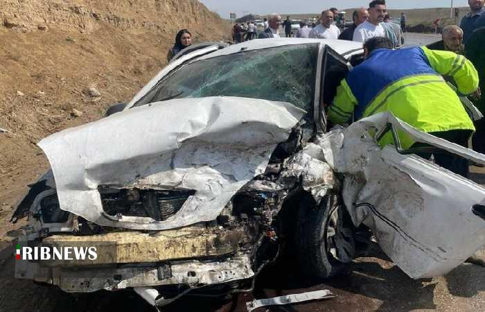 جان باختن ۴ عضو یک خانواده در تصادف محور خرم‌آباد به سپیددشت