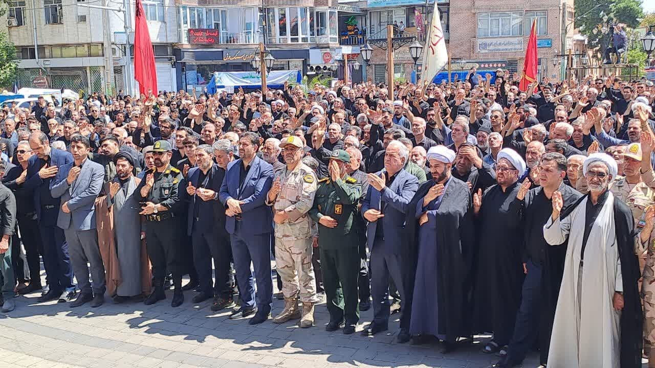 تجمع جاماندگان از پیاده‌روی اربعین در خوی 