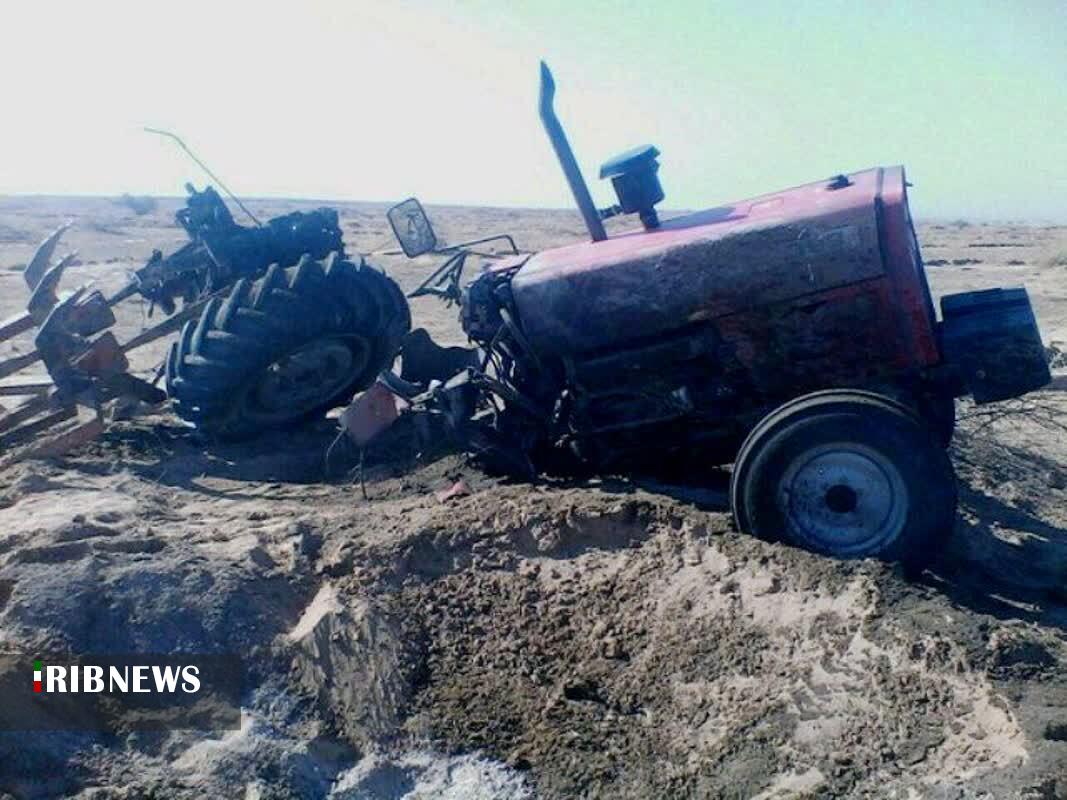 سقوط مرگبار تراکتور به دره در الیگودرز