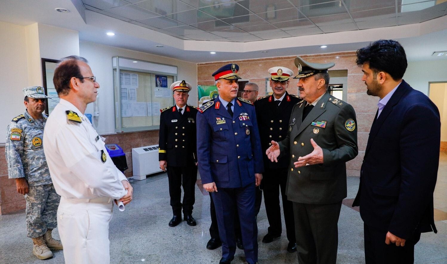 *** بازدید هیئت نظامی عراق از دانشگاه عالی دفاع ملی