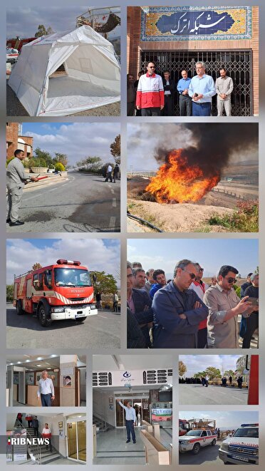 اجرای پدافند غیرعامل در مرکز صداو سیمای خراسان شمالی 