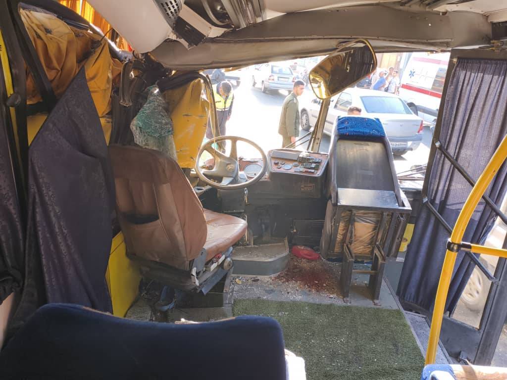 ***تصادف دو اتوبوس در جاده مخصوص کرج