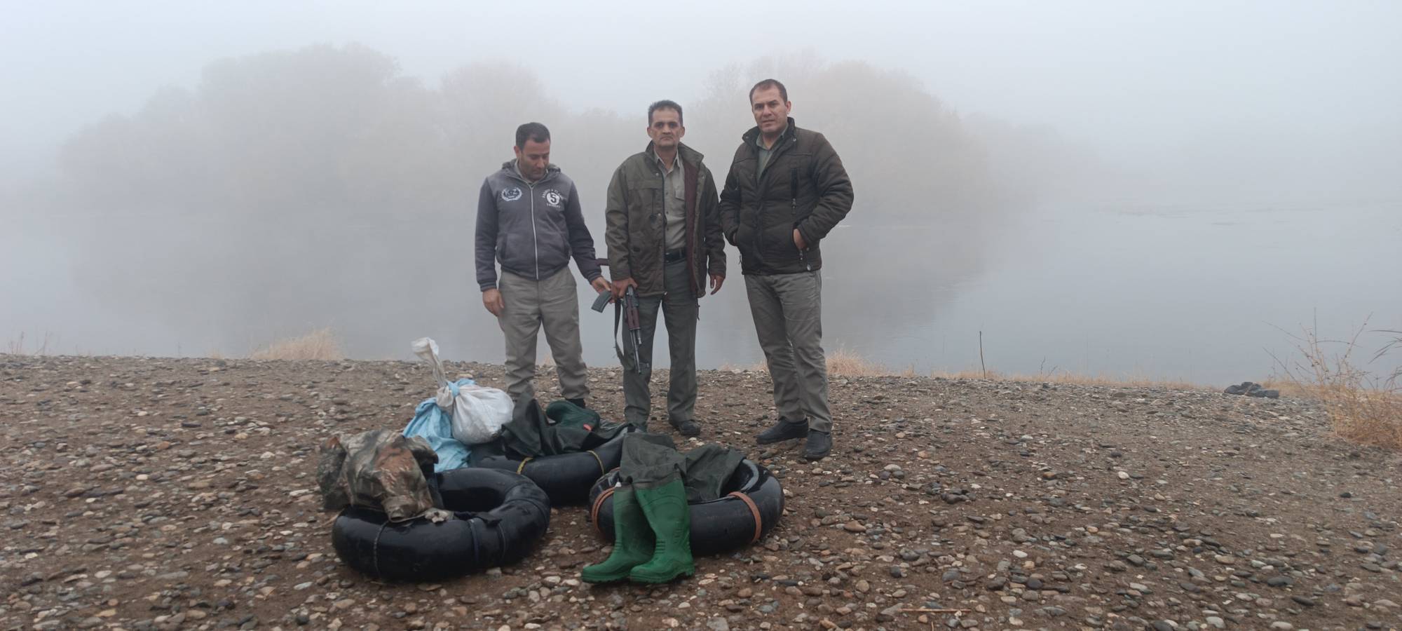 کشف و ضبط ادوات صیادان در زرینهرود شاهیندژ کشف و ضبط ادوات صیادان در زرینهرود شاهیندژ