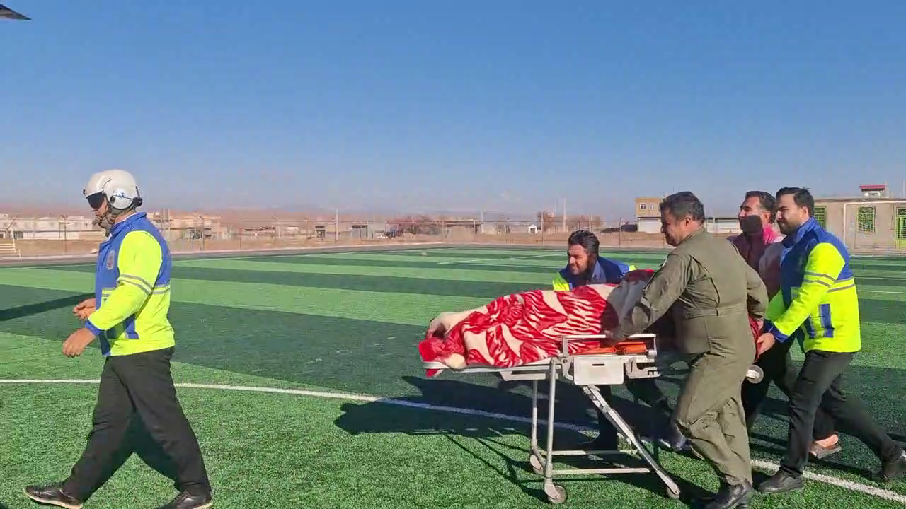 عملیات موفق امداد هوایی در زنجان برای نجات بیمار سکته مغزی